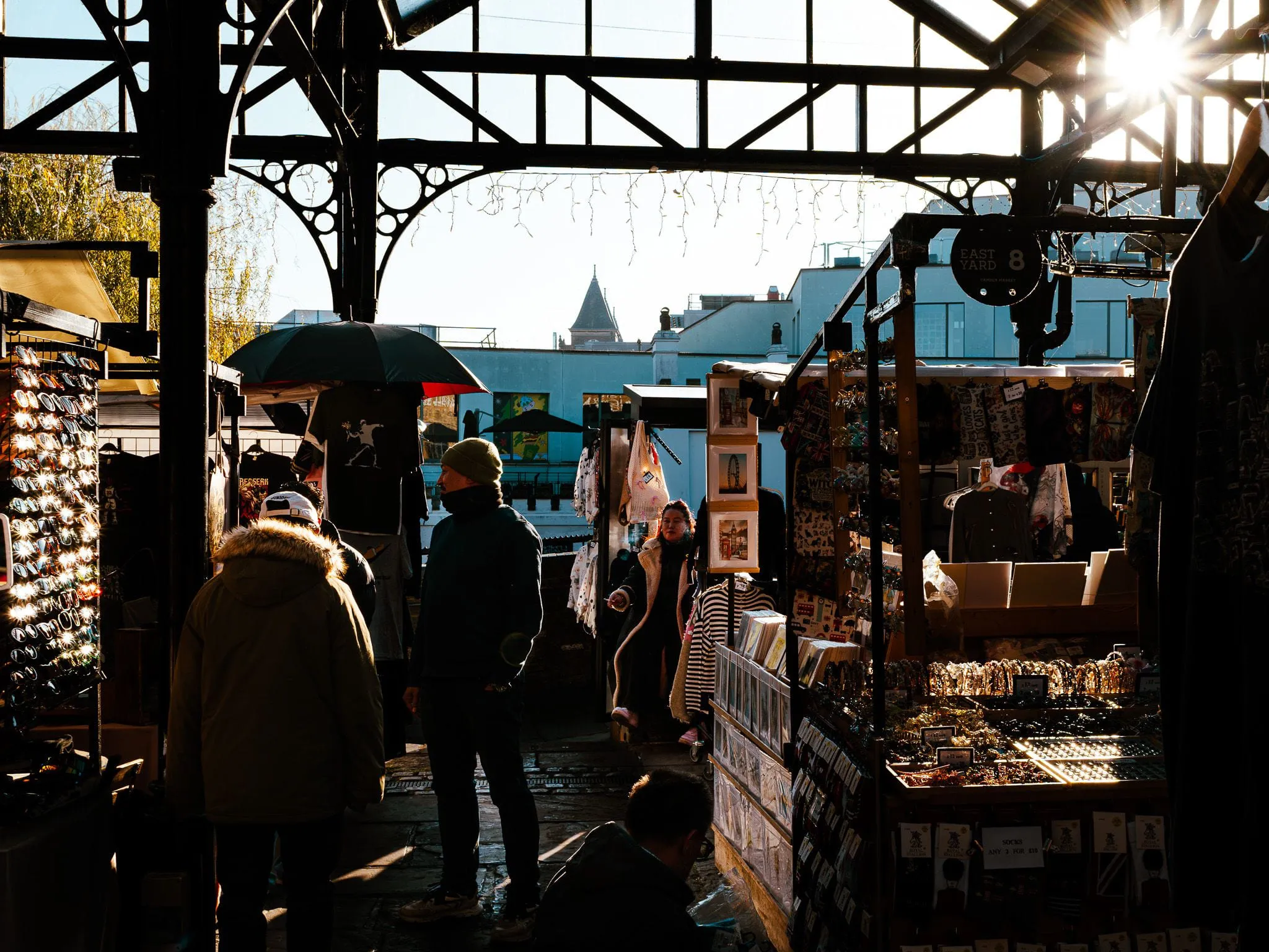 Market under the canopy