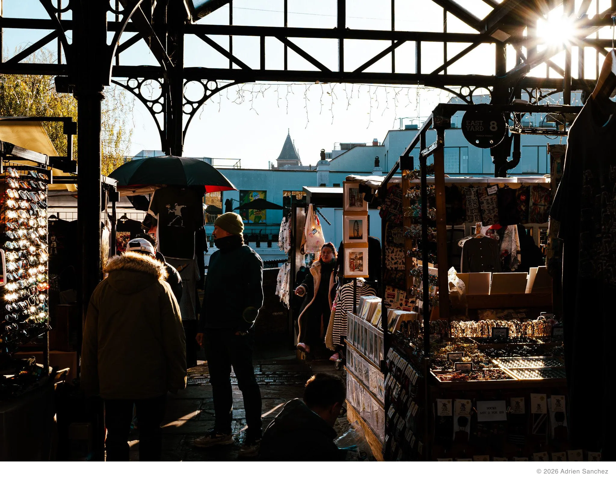 Market under the canopy