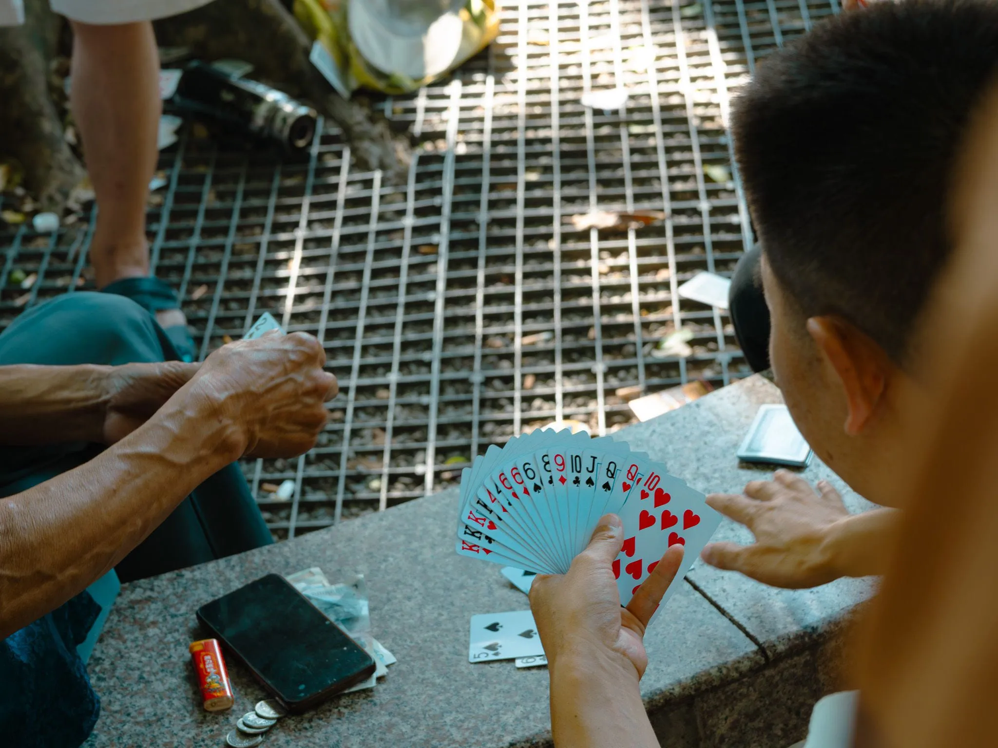 A hand of cards