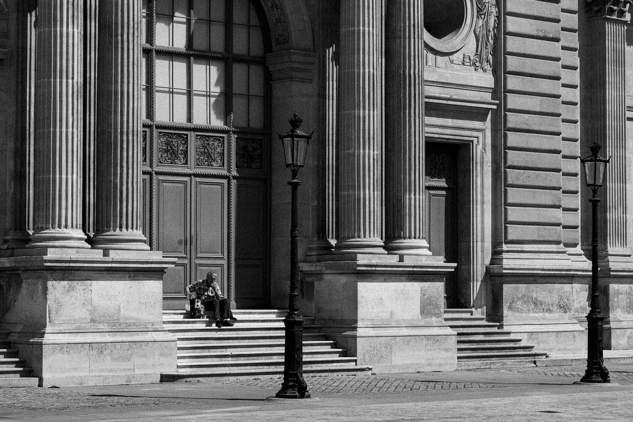 Louvre steps