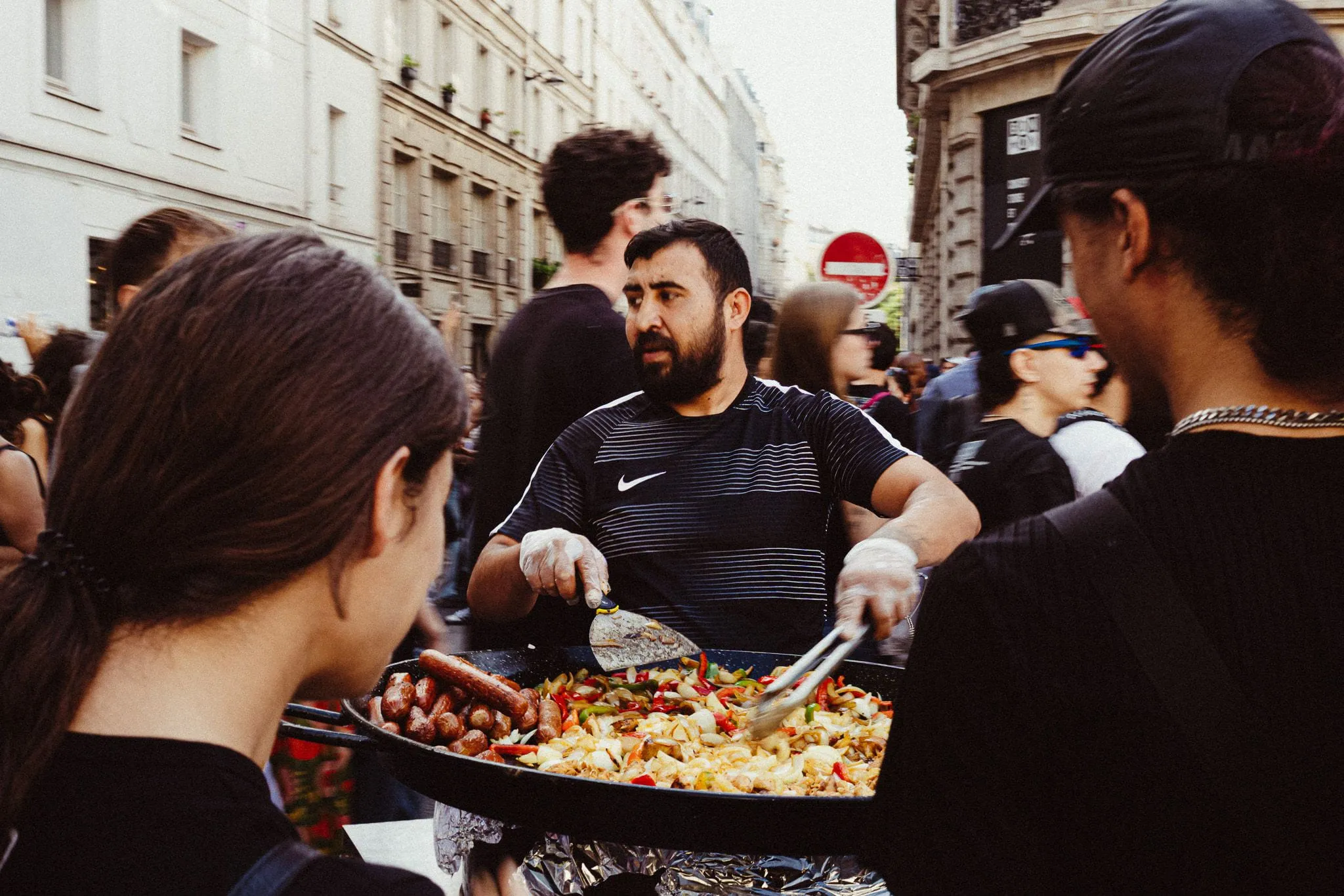 Paella stand