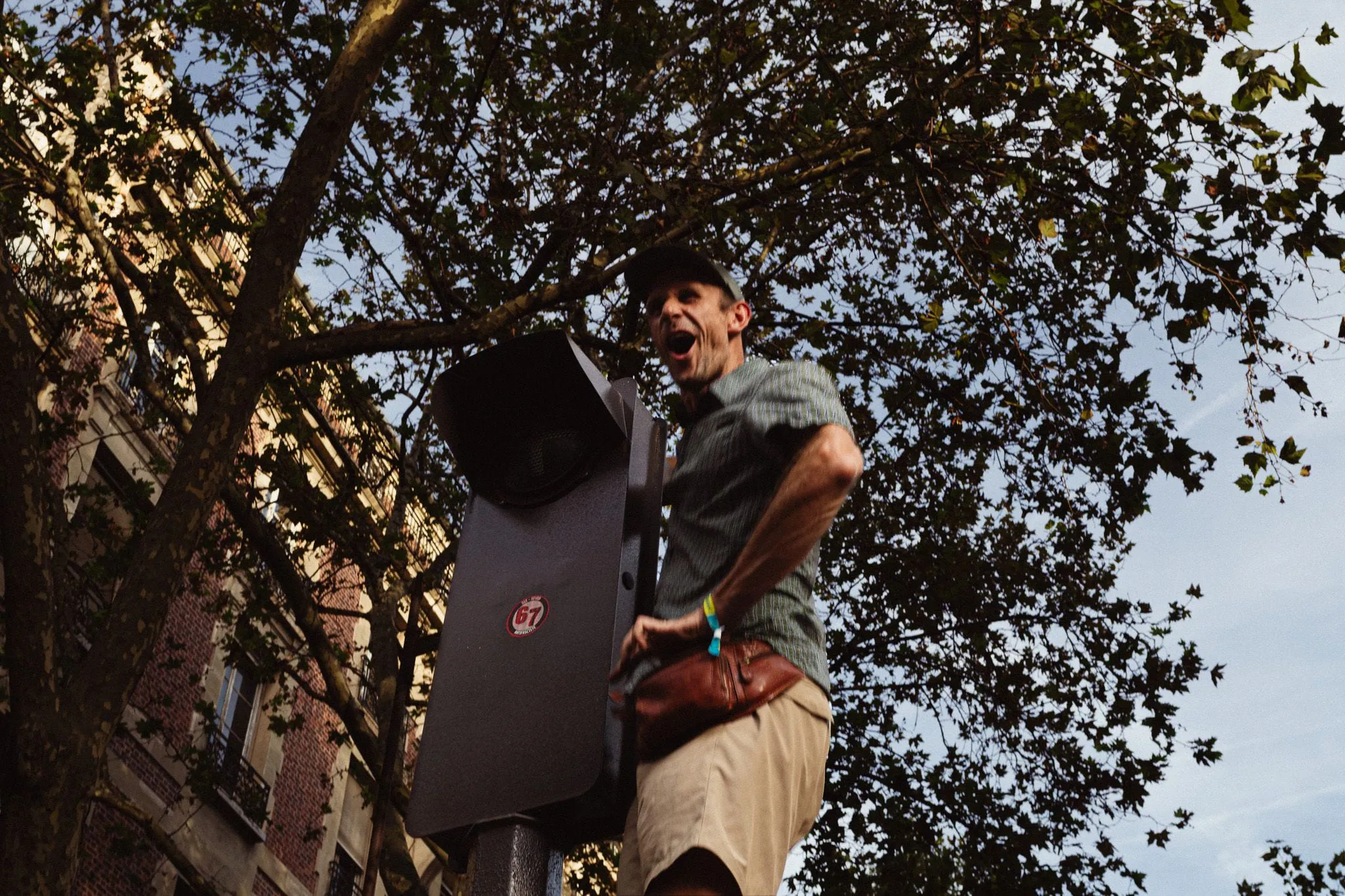 On the speaker