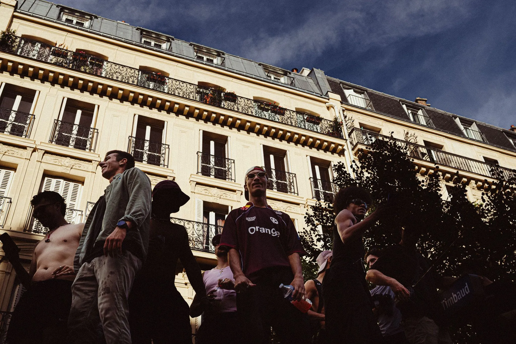 Standing over the crowd