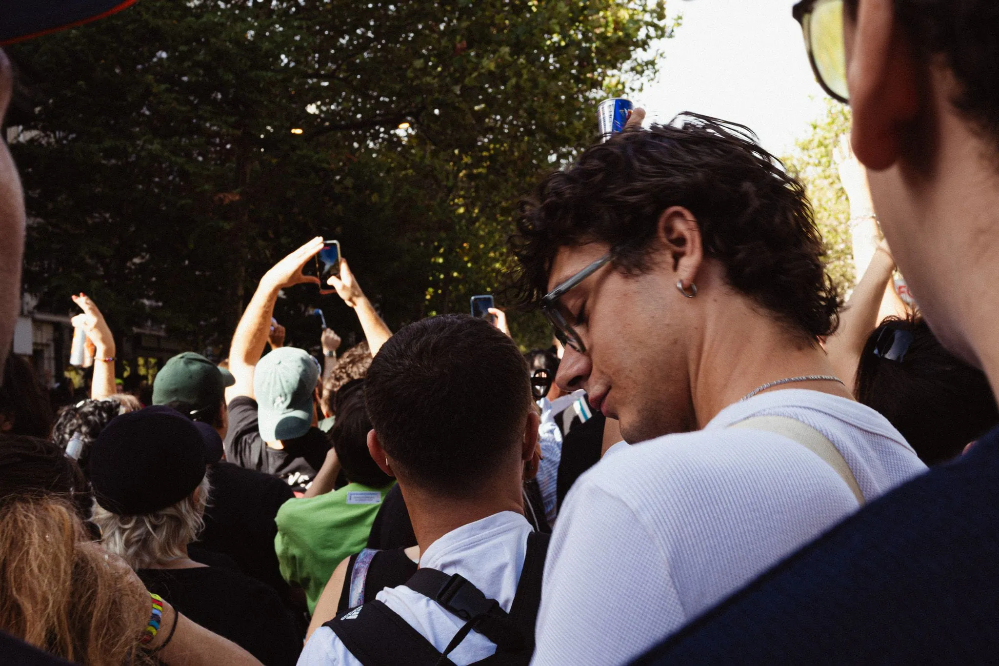 Phones up in the crowd